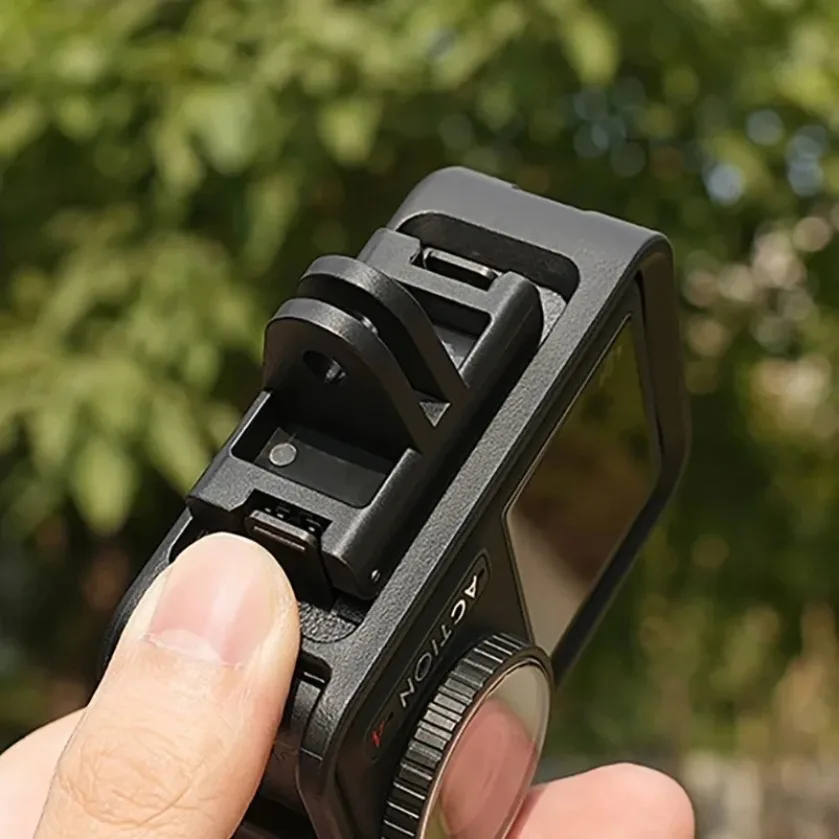 XIKCU For DJI OSMO Action 4 3 5 Camera Magnetic Fork Adapter Quick Release Adapter Extension Mount Base Accessories Accessory