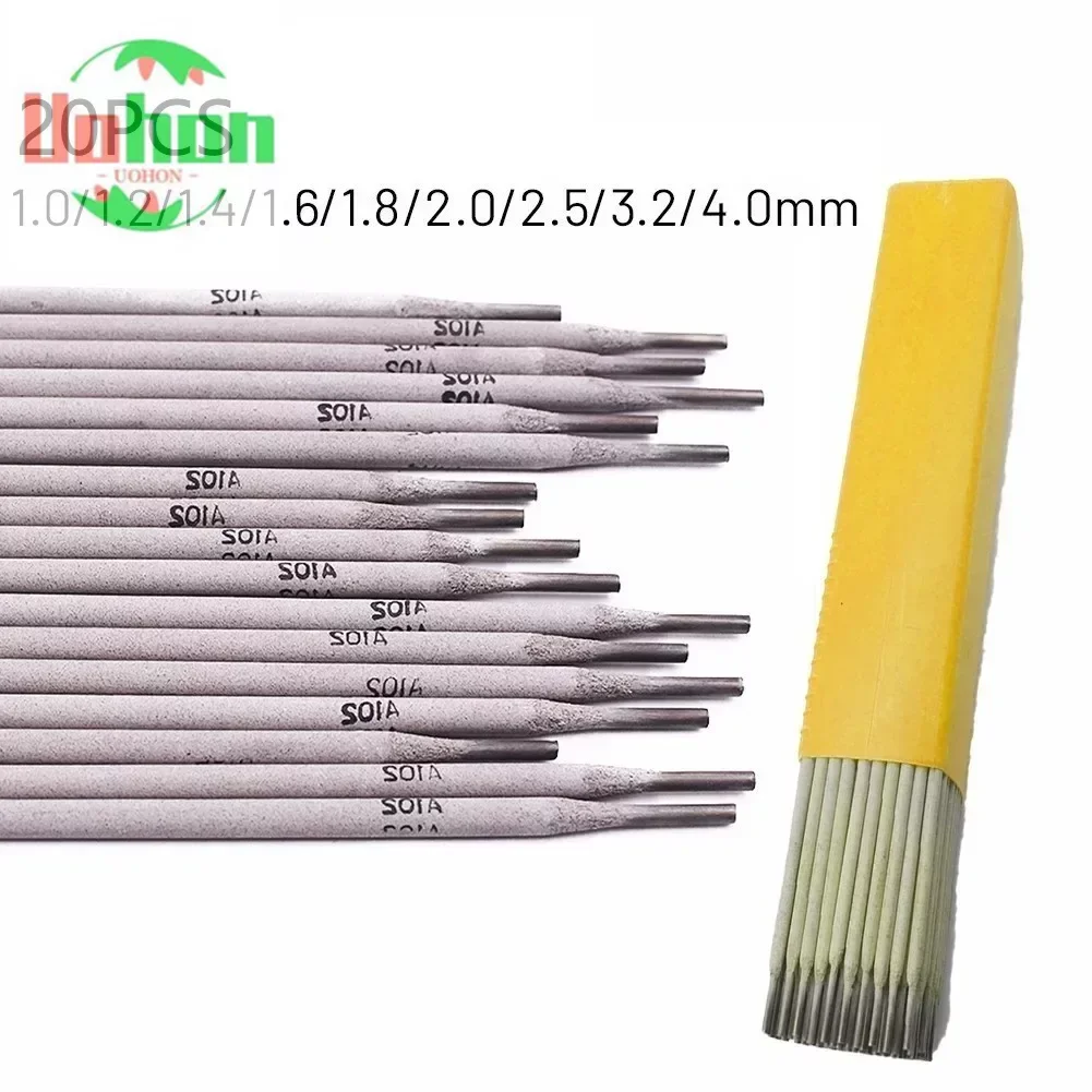 

20pcs 304 Stainless Steel Welding Rod For Soldering Solder A102 Electrodes For Welding 1.0mm-4.0mm Diameter Welding Consumables