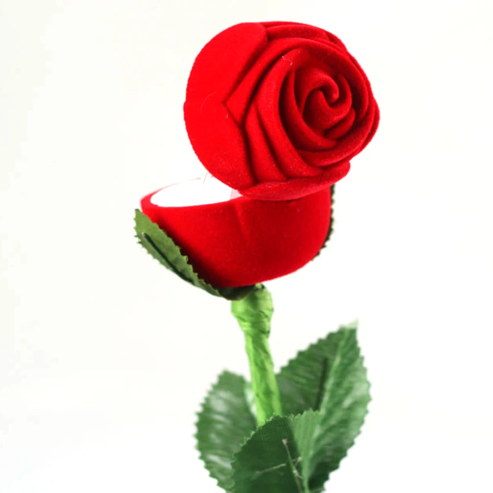 

Wedding ring box Ring gift box Jewelry ring case ring jewelry box Rose ring box