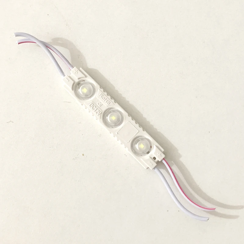 100PCS/lot 2835 LED Modules Light DC12V Waterproof Cool white Color Advertisement Lamp Shop Signboard Letter Light-box Decoratio