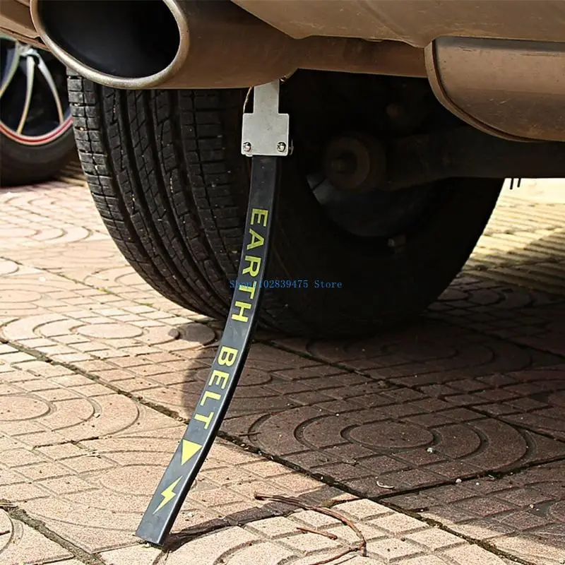 33WB Car Anti-Static Strip Electrostatic Belt Strap Avoid Antistatic Ground Wire Strap Reflective Tape Prevents Accident