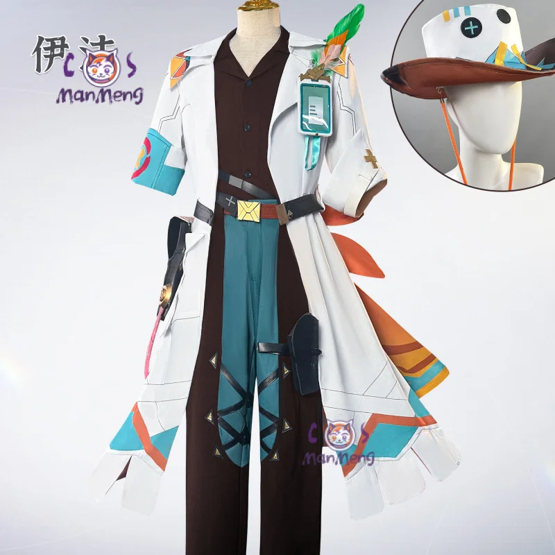 

Game Genshin Impact Ifa Cosplay costume Halloween Party New Uniform Coat Hat Shoes Wig Men's and Women's Fashion Ifa Set XS-XXXL