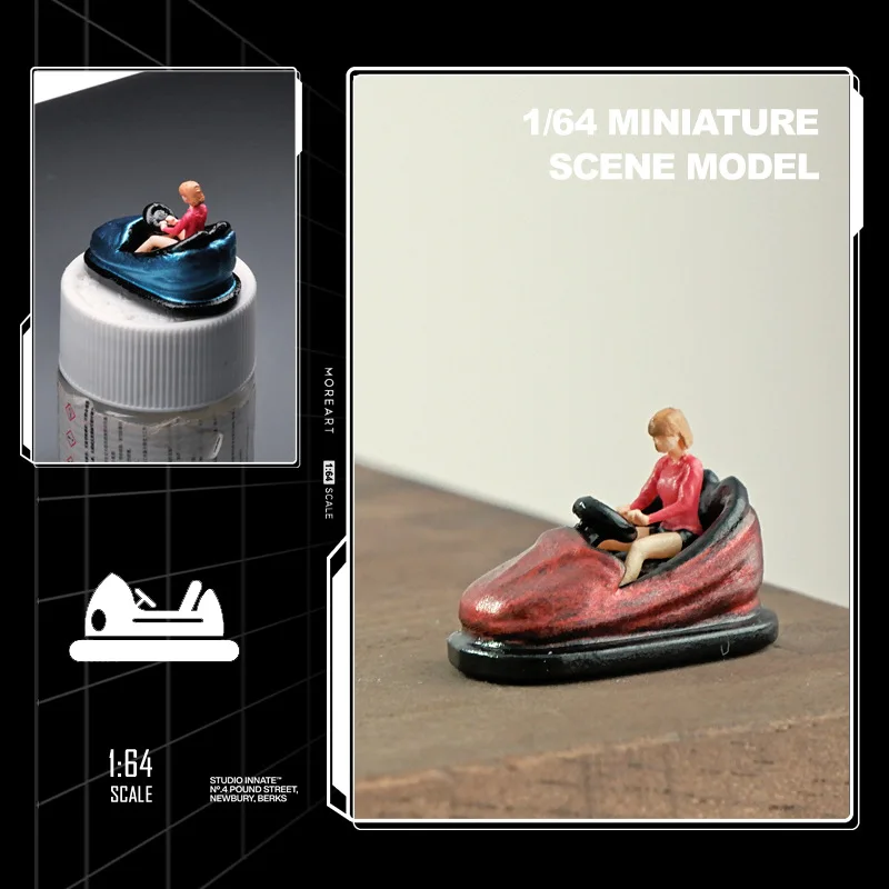 ファッションバンパーカー 1/64 アクションフィギュアモデル人工樹脂人形ミニチュア装飾アクセサリークリエイティブ写真小道具