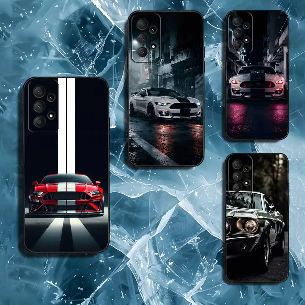 

F-Fords Car M-Mustang Phone Case For Samsung Galaxy A13,A21s,A22,A31,A32,A52,A53,A71,A80,Soft Black Shell