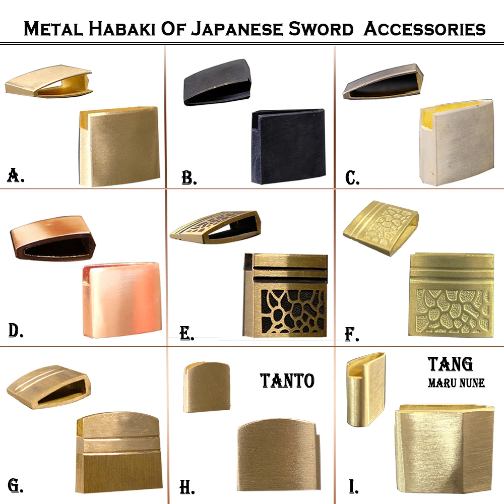 Brass Habaki-Japanese Katana Habaki,Habaki Sword, Copper Material,Habaki Japanese Sword -Tanto Habaki