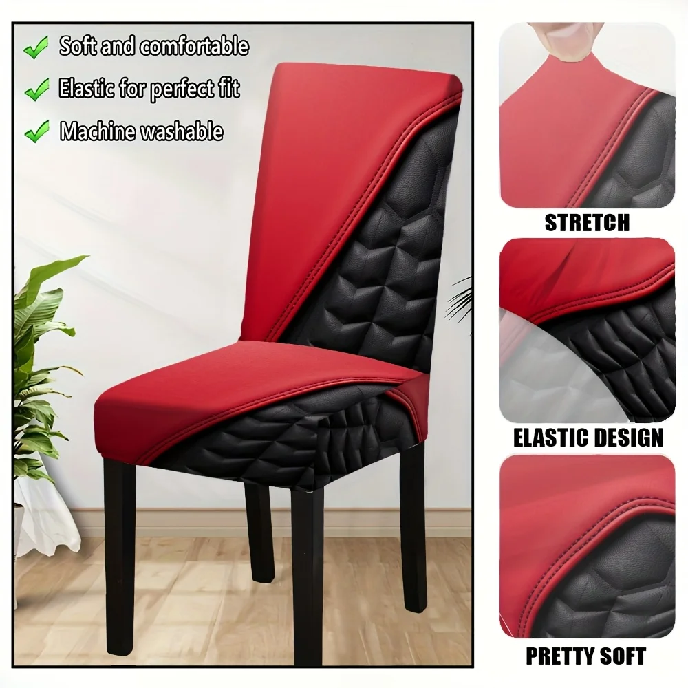 2024 New Stretchable Dining Chair Cover, Soft & Comfortable Elastic Design, Machine Washable, Perfect Fit for