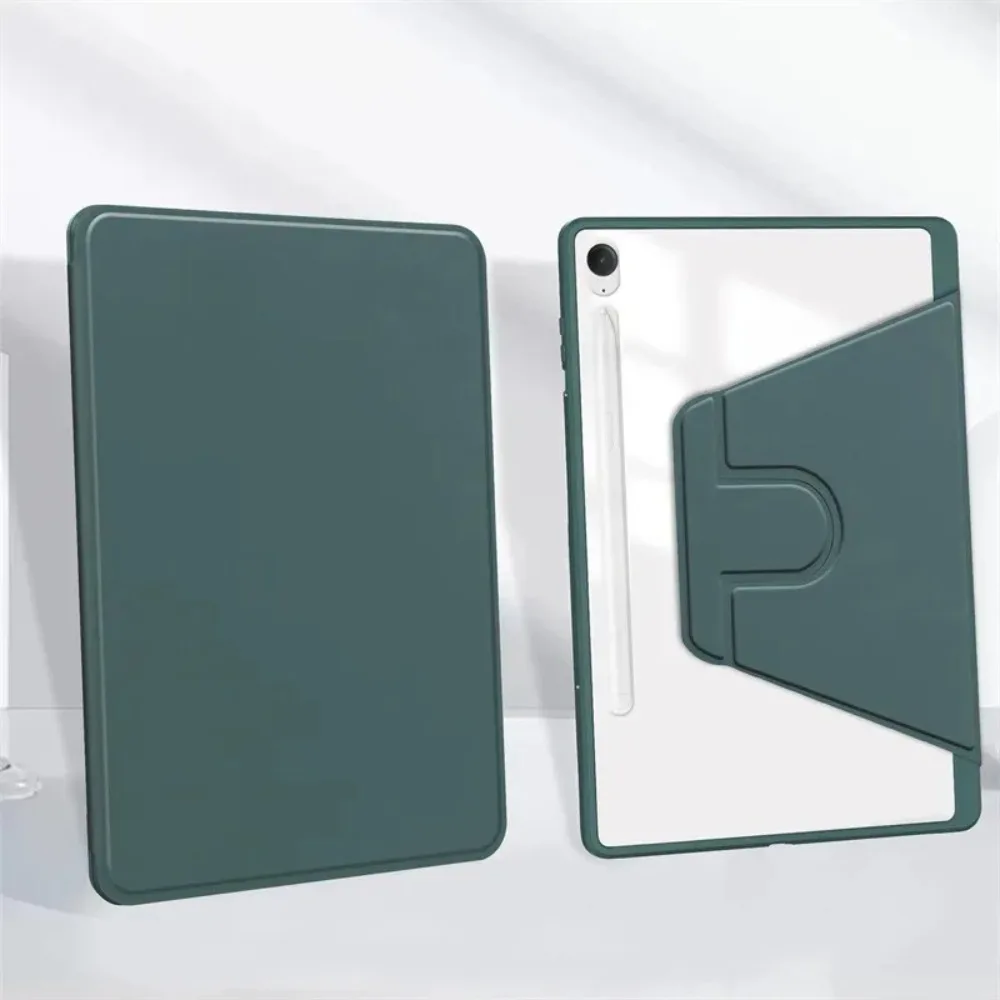 

For Samsung Galaxy Tab S11 11 inch 2025 Case Magnetic Folio Stand Transparent Back funda SM-X730/SM-X736 11" Cover with pen slot