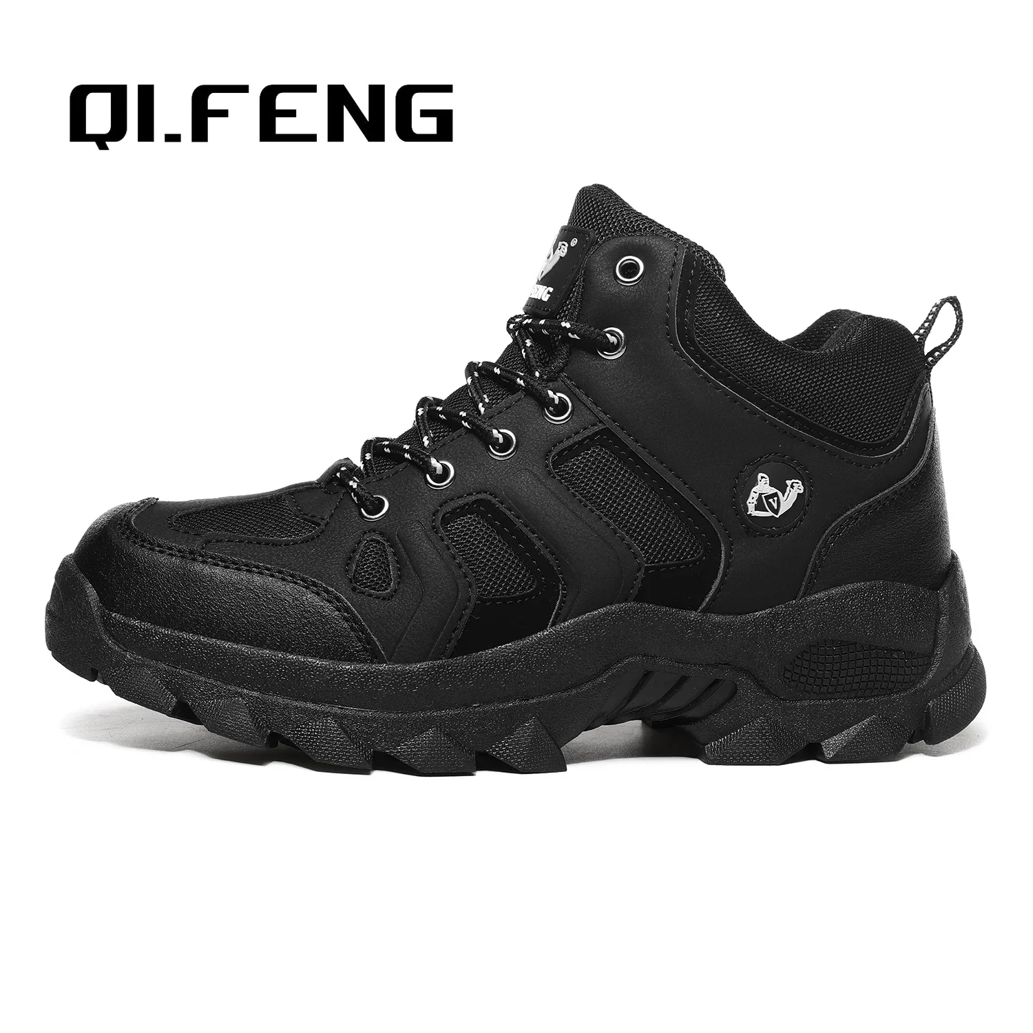 

36-48 Autumn Winter Men Women Ankle Boots Leather Tactical Shoes Plus Anti-Skidding Classical Walking Footwear Boots Men Women