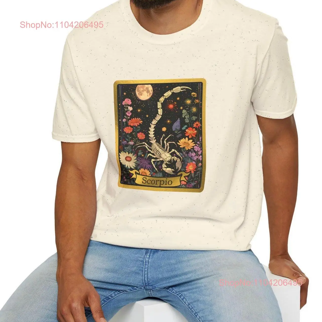 Scorpio Vintage Retro T Shirt Horoscope Astrology Clothing 100 Cotton Zodiac Top long or short sleeves