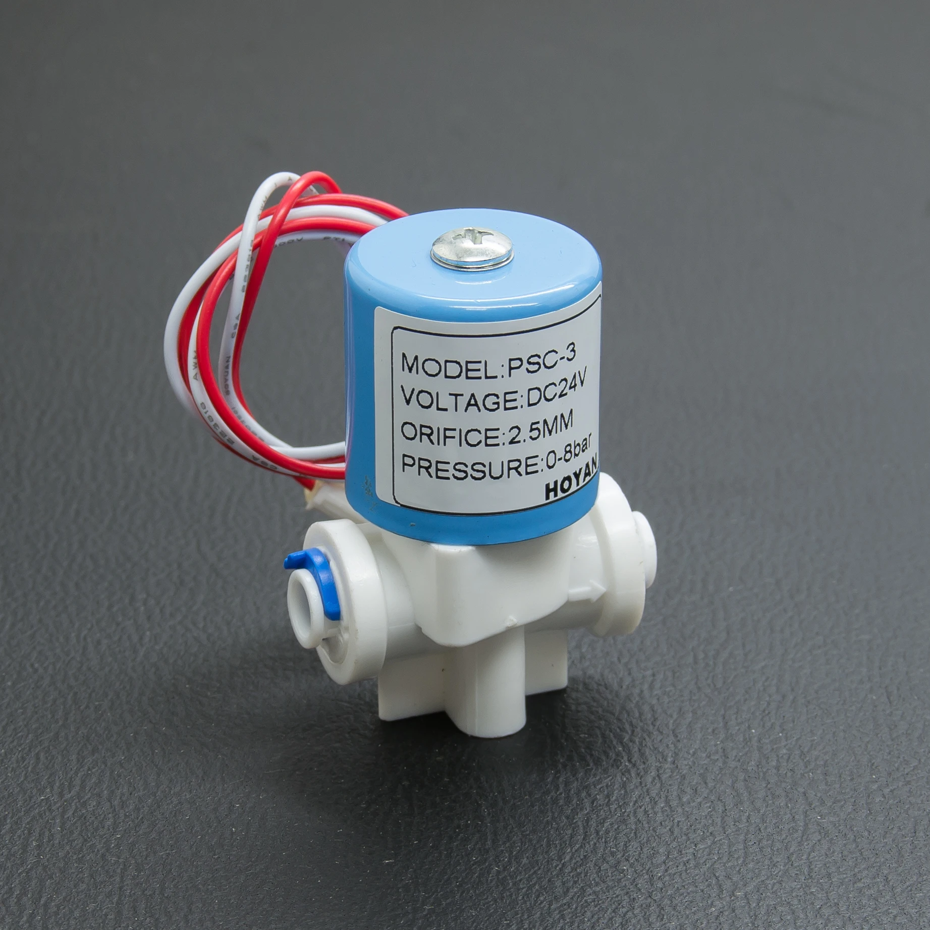PSC 2-Way Direct Water Dispenser Solenoid Valve PP/POM 1/8-1/4 NC Plastic for Home Appliance