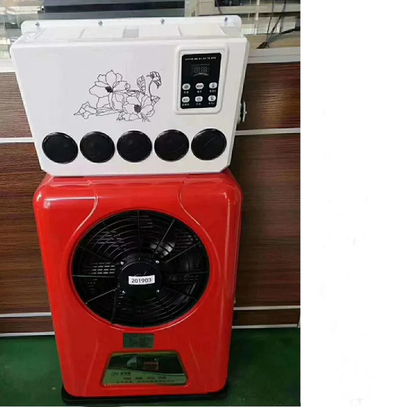 5kw 12v 24v Electric Parking Air Conditioner with parking electric generator set