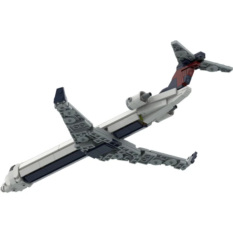 351pcs MOC Promotional Airlines Bombardier CRJ Delta Livery Model Building Blocks Architecture Toys festival Gifts Creative