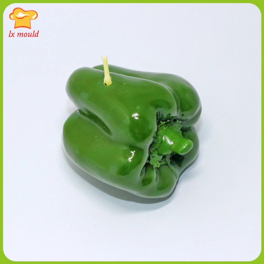 3D Silicone Candle Mold Set - Vegetables Design Includes Pepper Cabbage Shoots Asparagus & Bamboo for DIY Soap And Wax Plasters