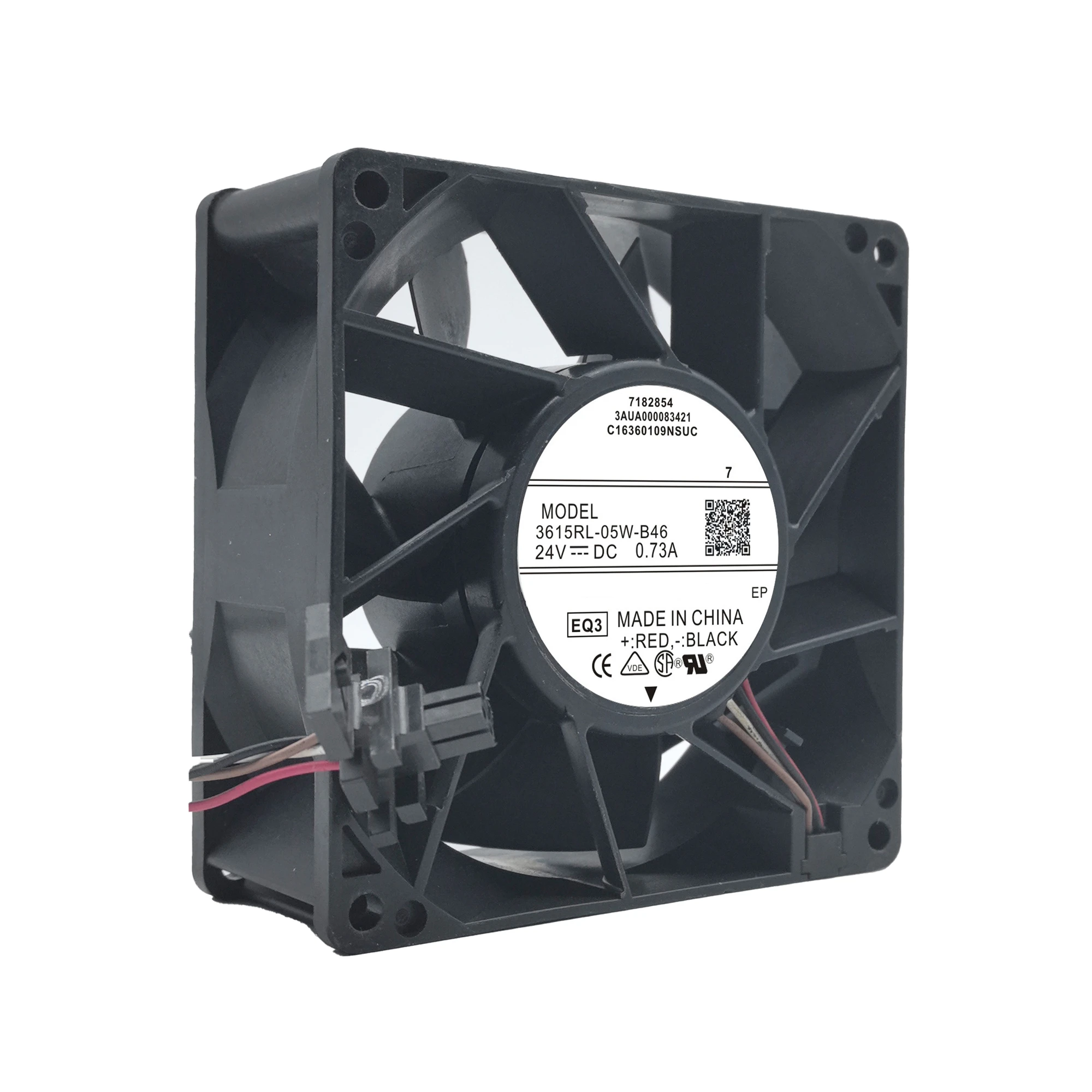 3615RL-05W-B46 DC 24 V 0,73 A 17,52 W 9038 90x90x38 mm, do wentylatora chłodzącego falownik ABB ACS880