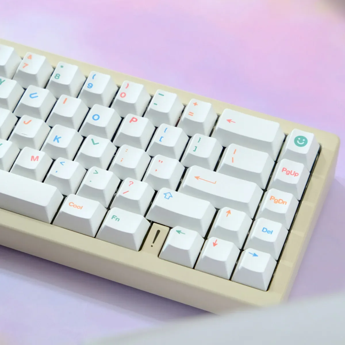 129 kunci anak-anak yang menyenangkan PBT bahan MOA sangat sublimasi keycap cocok untuk kustomisasi keyboard mekanis