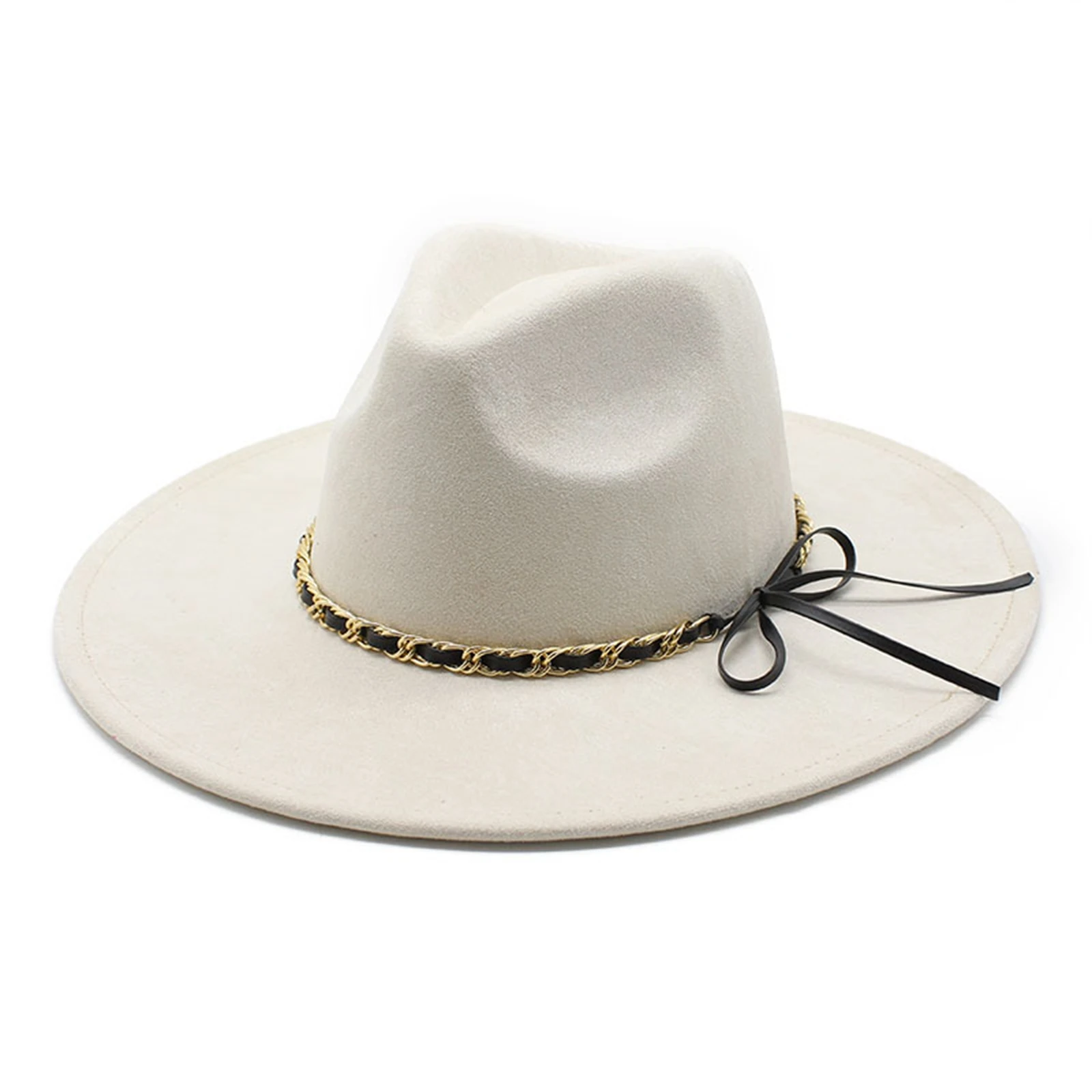 قبعة بنما للنساء والرجال، قبعات فيدورا كلاسيكية عصرية بحافة واسعة للسفر في الهواء الطلق