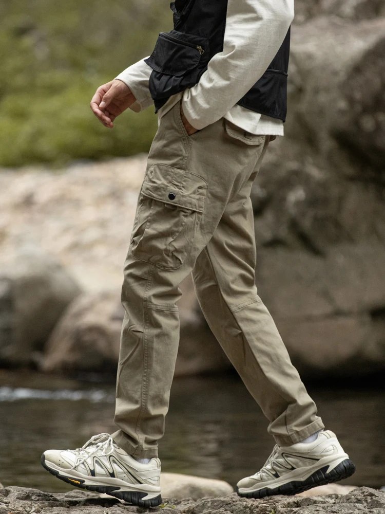 

Мужские брюки American Sle для работы и отдыха, весна-осень, с высокой талией, эластичные, прямые, для активного отдыха, повседневные, модные и стильные...