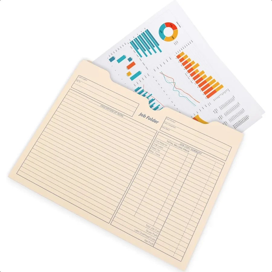 مانيلا ملف سترة 10 × 12 بوصة مجلدات وظيفة سترات الملفات مجلدات مانيلا 25 عبوة سترة ملف المشروع مواقف متنوعة تعزيز