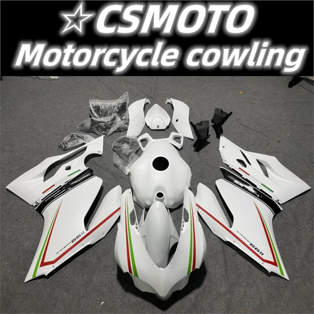 The new ABS motorcycle fairing fits DUCATI 899 1199 Panigale 2012 2013 2014 2015 2016 body kit set in matte white