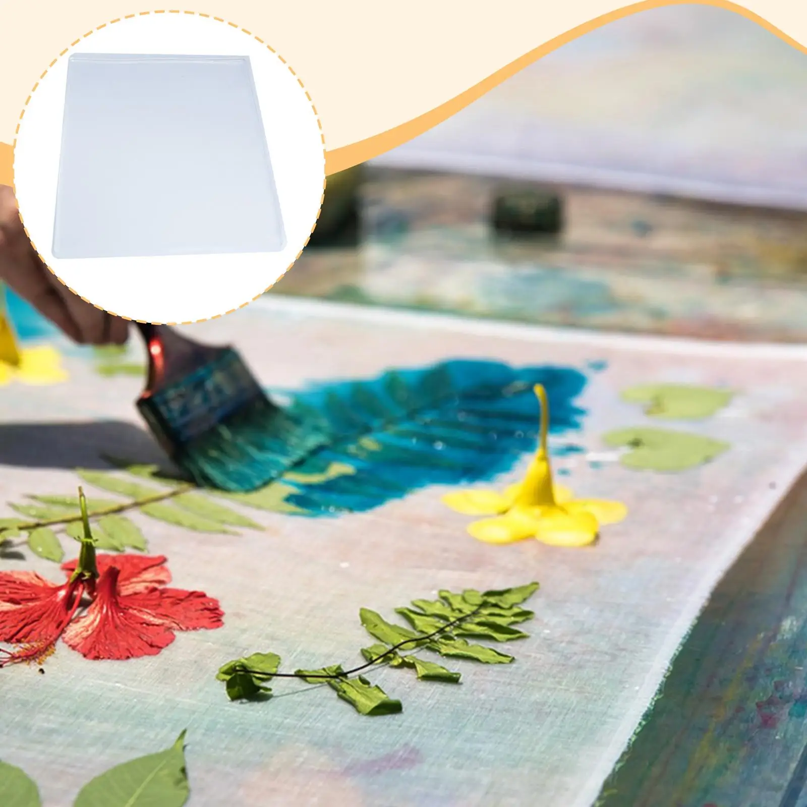 Plate, Supplies, A4 Sturdy Practical Premium Portable Durability Easy to Use Professional Painting Tool Reusable