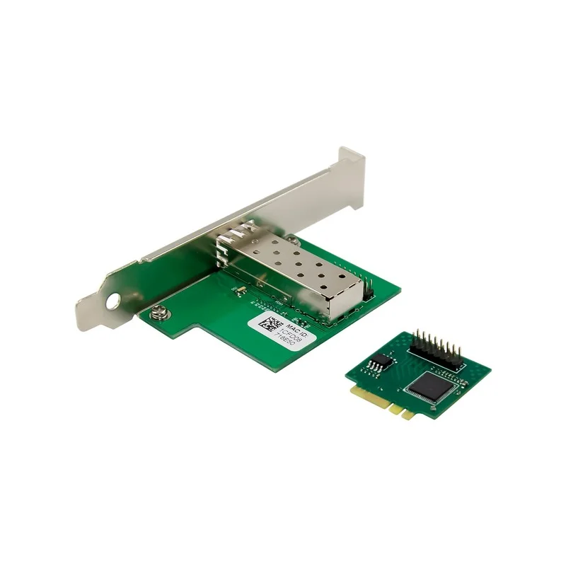 Imagem -06 - Uma Chave de e para Porta Sfp Placa de Rede 10 100 1000mbps Gigabit Ethernet Nic Placa de Rede Única Fibra Porto Intel I210 Como Chip M.2