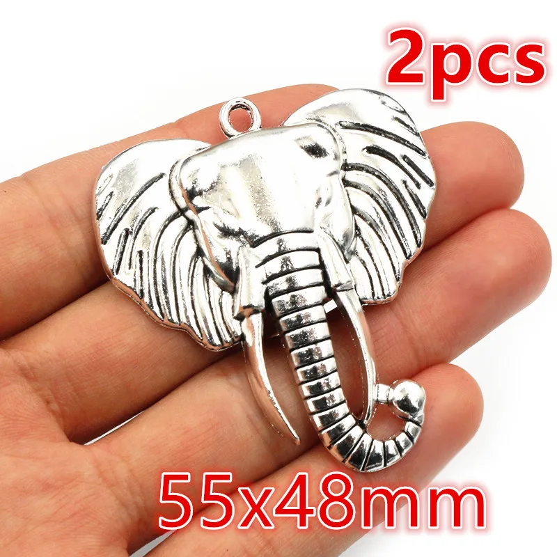 2-5pcs Cat Starfish Wing Elephant Bow Big Charms Pedant Alloy Metal DIY Jewelry Making Accessories For Keychains Necklace