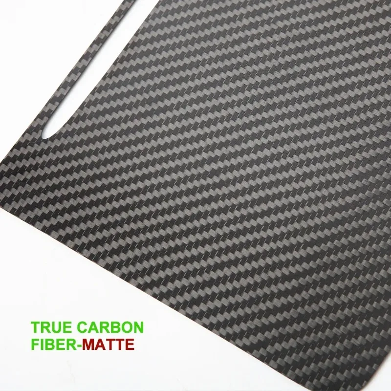 

For Tesla Model 3 Y Center Console Cover Protector Sticker Real Carbon Fiber Central Control Panel Car Accessories 2021-2023