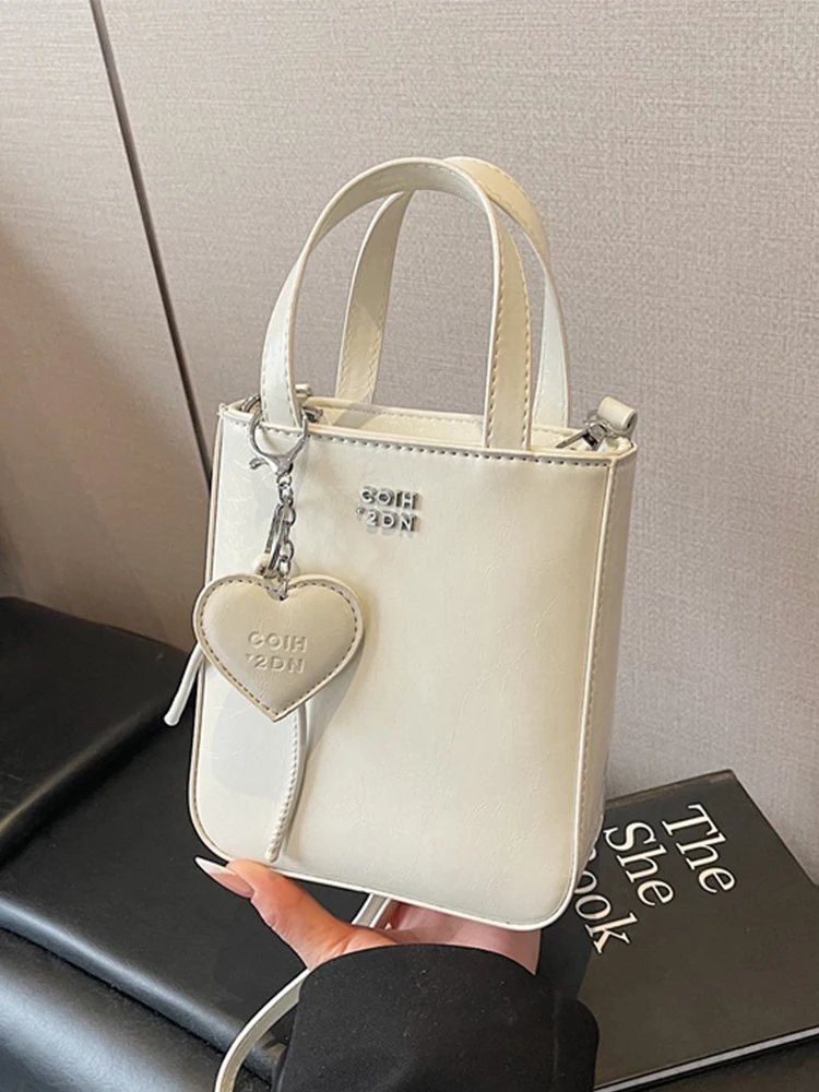 Modern Neutral Style Women's Shoulder Bag Handheld Mobile Phone Bag Soft Handle Casual Fashion Crossbody Bag for Youth