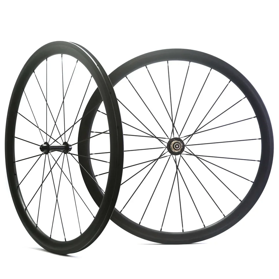 Top Quality Man bike Carbon Clincher Rims 700c Road Bike Wheelset 55mm Carbon E-bike Wheels Bicycle Parts Online Hot Selling