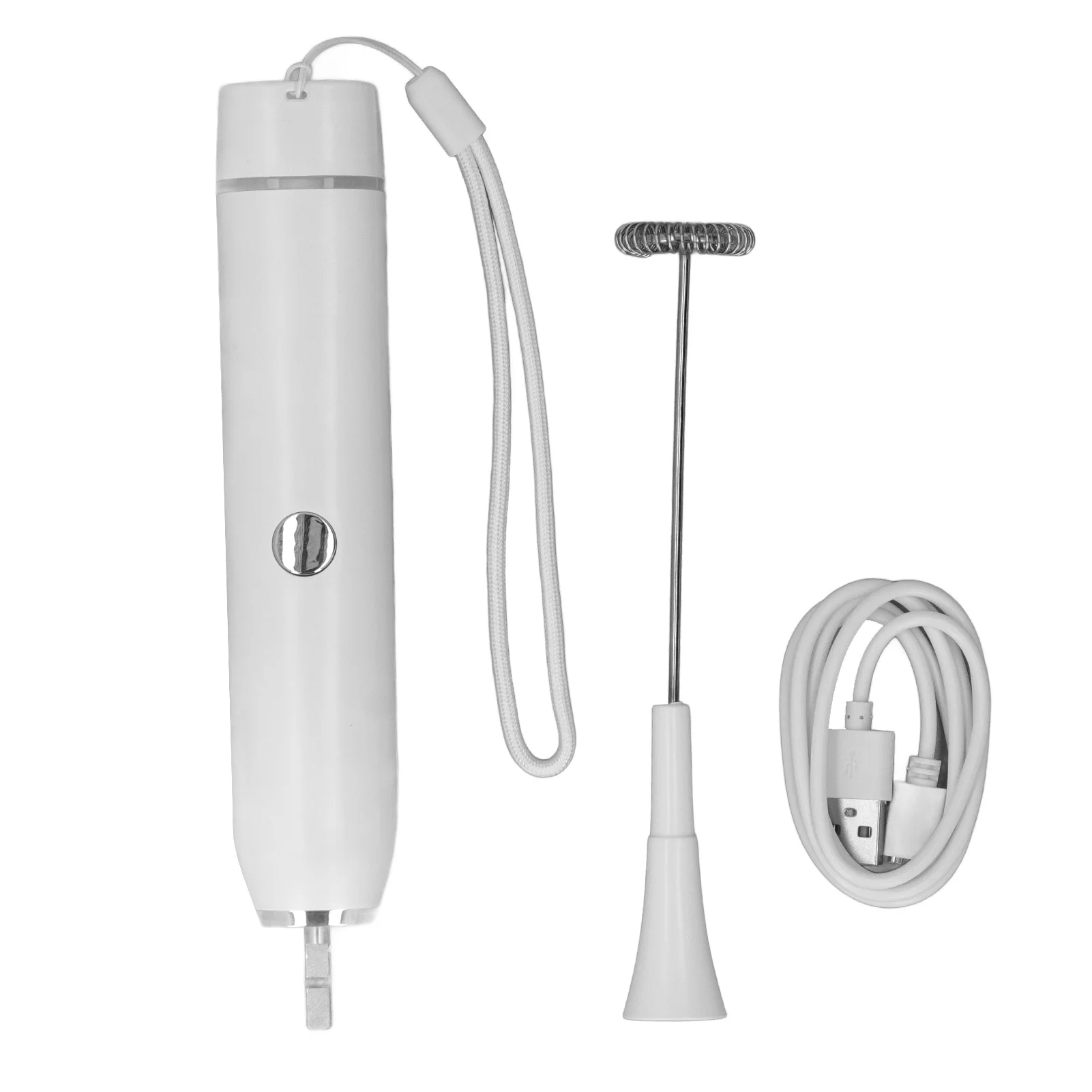 Electric Frother Electric Milk Frother Electric Milk Frother Handheld 5V 2A 4W Sturdy PP Material Easy  Hand Frother