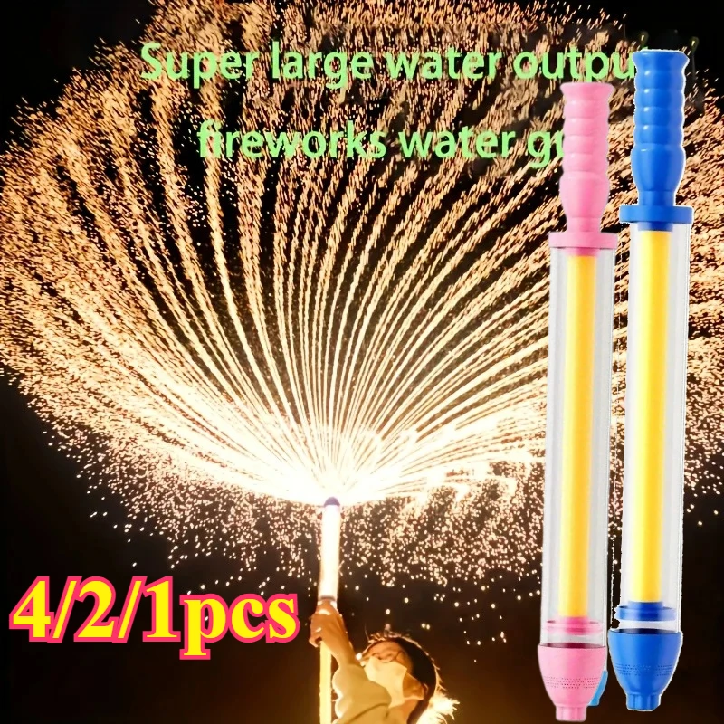 4/2/1 Uds fuente de fuegos artificiales pistola de agua-Super Soaker pistola de chorro globo de agua al aire libre batallas fiesta en la playa aventura a la deriva