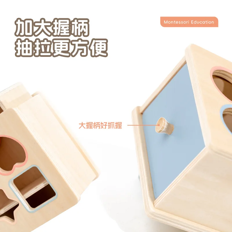 Caixa de educação precoce reconhecimento de cor do bebê brinquedo de ensino formas correspondentes brinquedos de quebra-cabeça do bebê