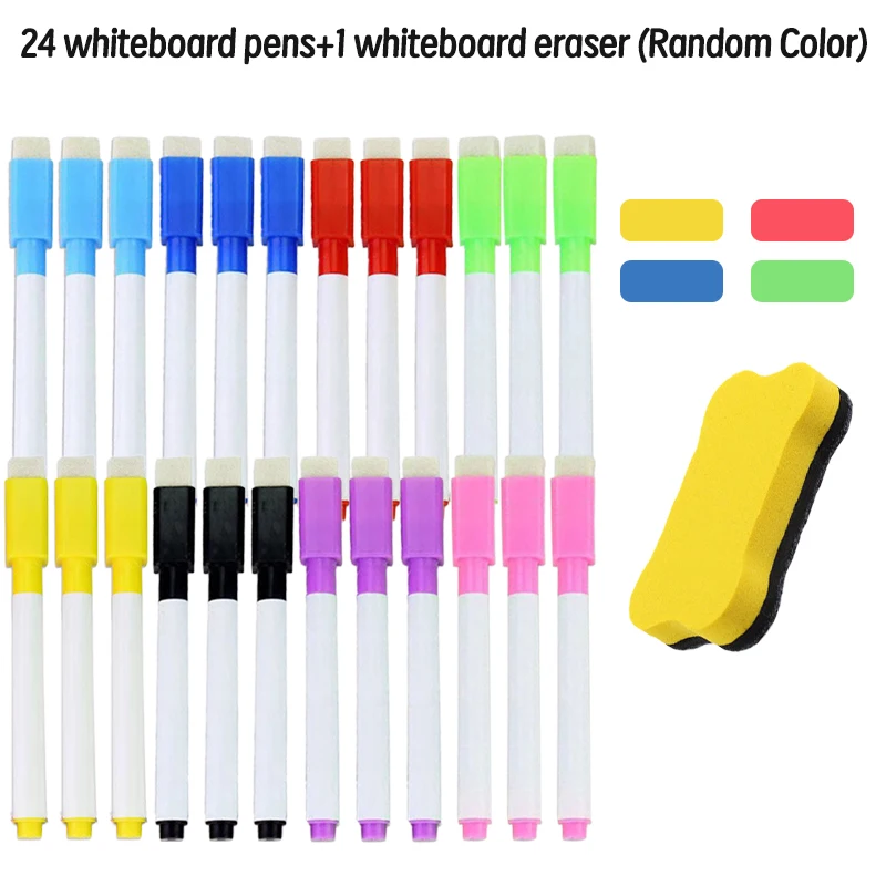 

Lot Magnetic Whiteboard For Fridge Portable Multi-Functional Bulk Chalk Pens Magnetic Whiteboard Pen For Kindergarten Dot Marker