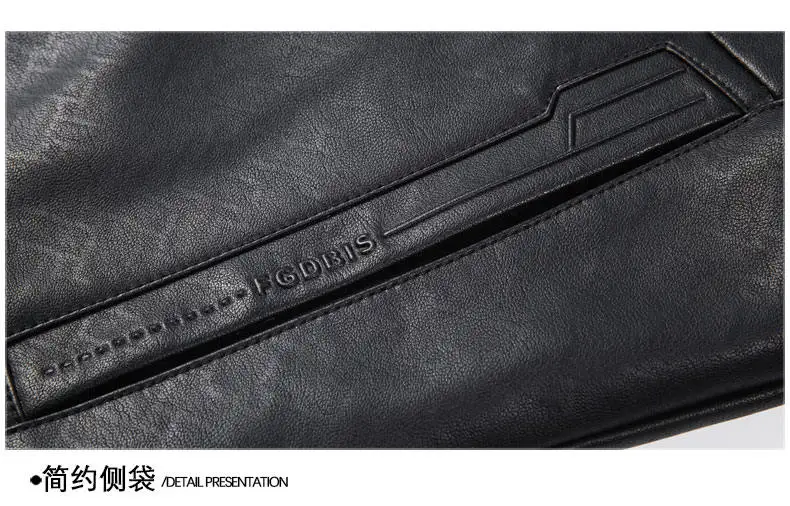 Hohe Qualität männer Casual Faux Leder Ente Unten Jacken Winter Streetwear Warme Puffer Mäntel Verdicken Pelz Kragen Tops Unten Parkas – Detail 19