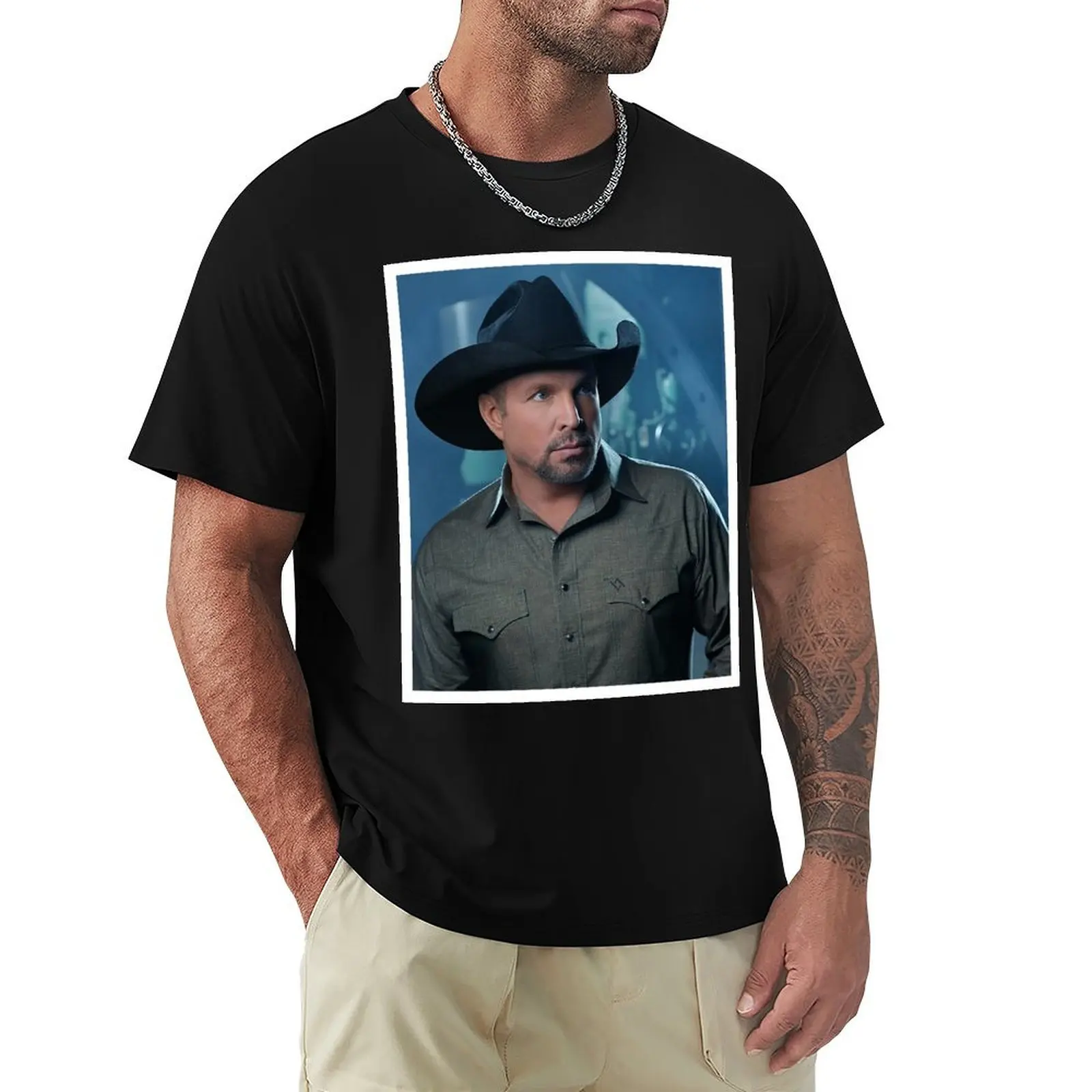 

Garth Brooks stadium tour mur3 2019 kel T-Shirt shirts graphic tees plus size clothes black t-shirts for men
