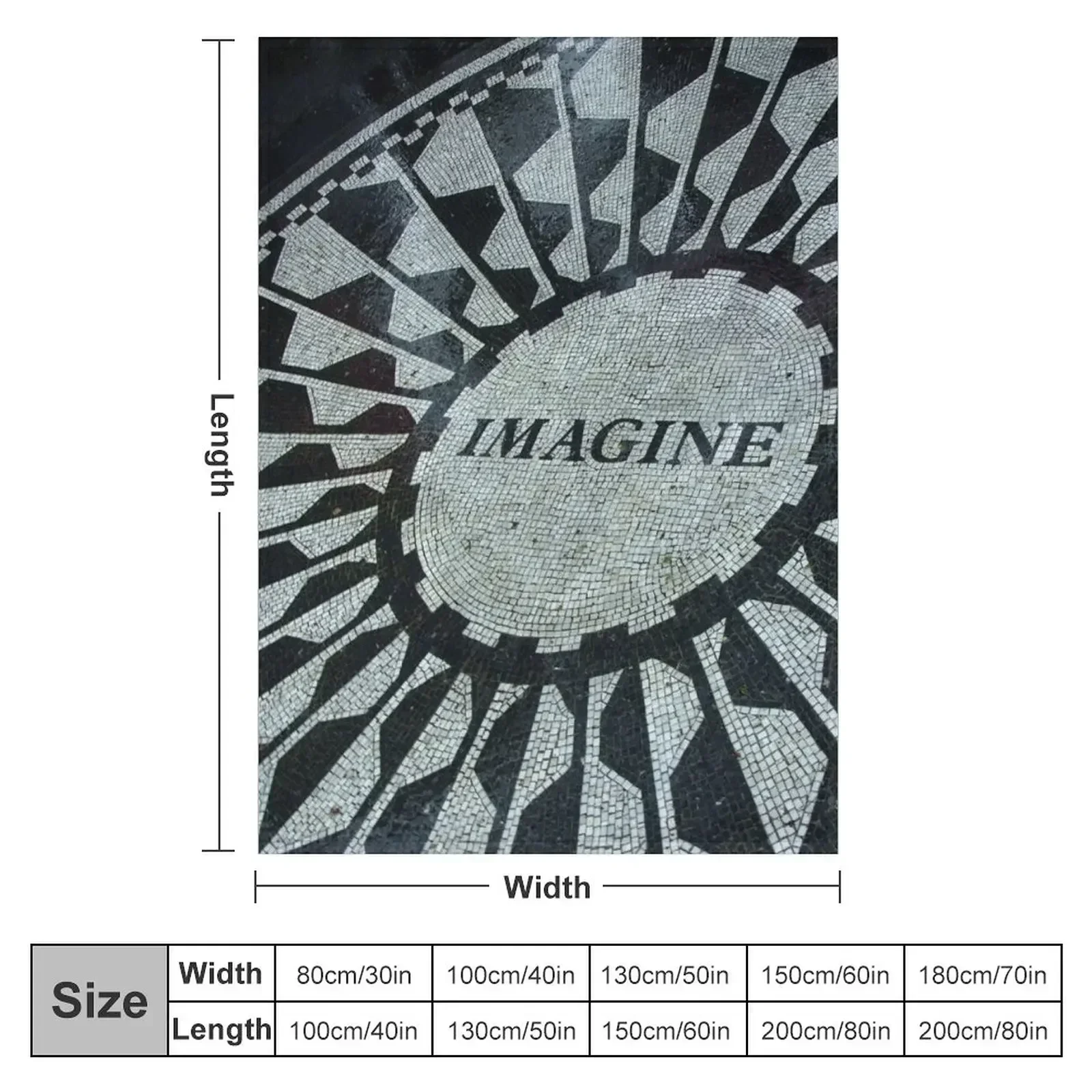 Imagine Throw Blanket couch cozy soft plush fuzzy picnic outdoor blanket