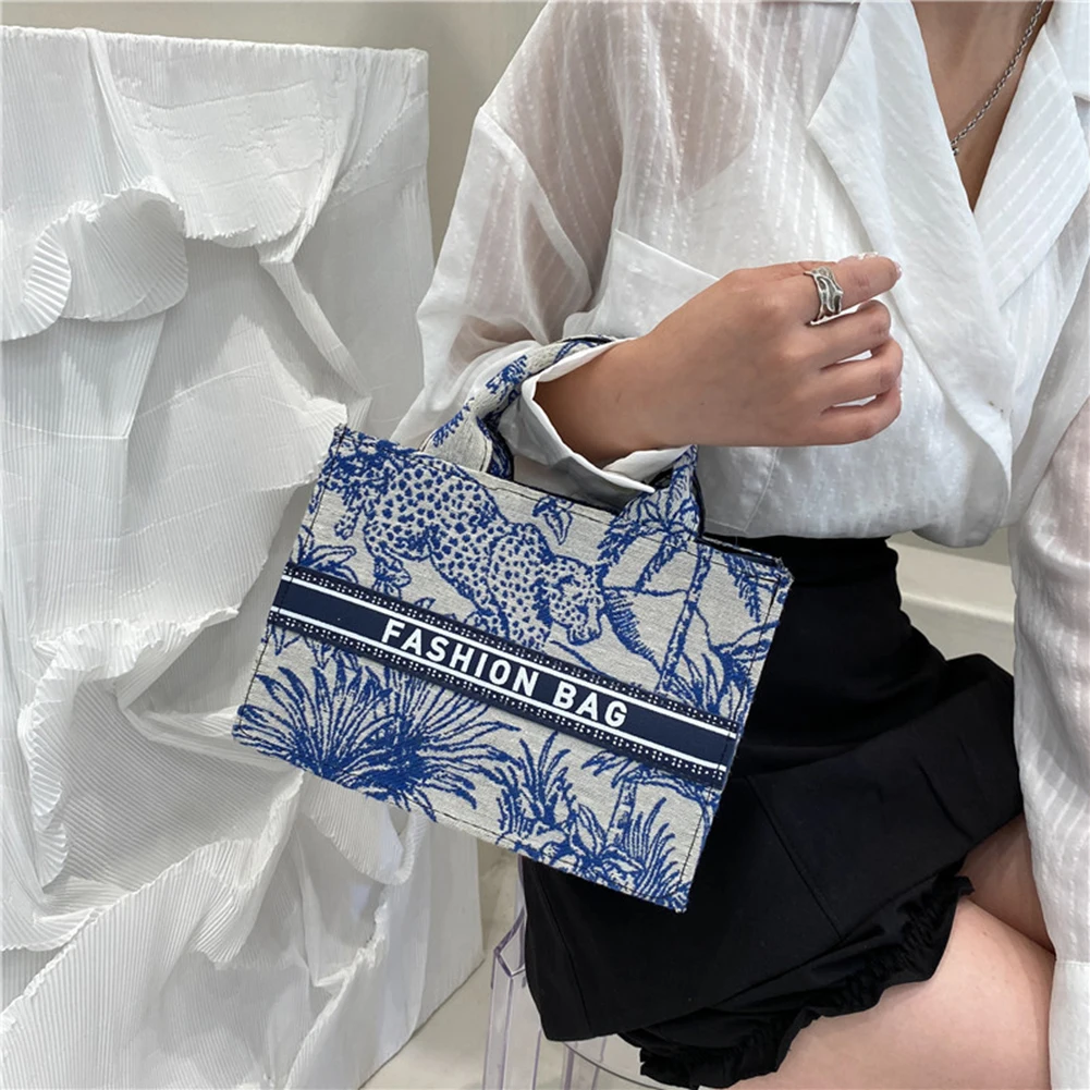 New Printing Handbag Female Large Capacity Shoulder Bag 2023 Fashion Top-handle Bag Luxury Jacquard Shopper Beach Tote Wholesa