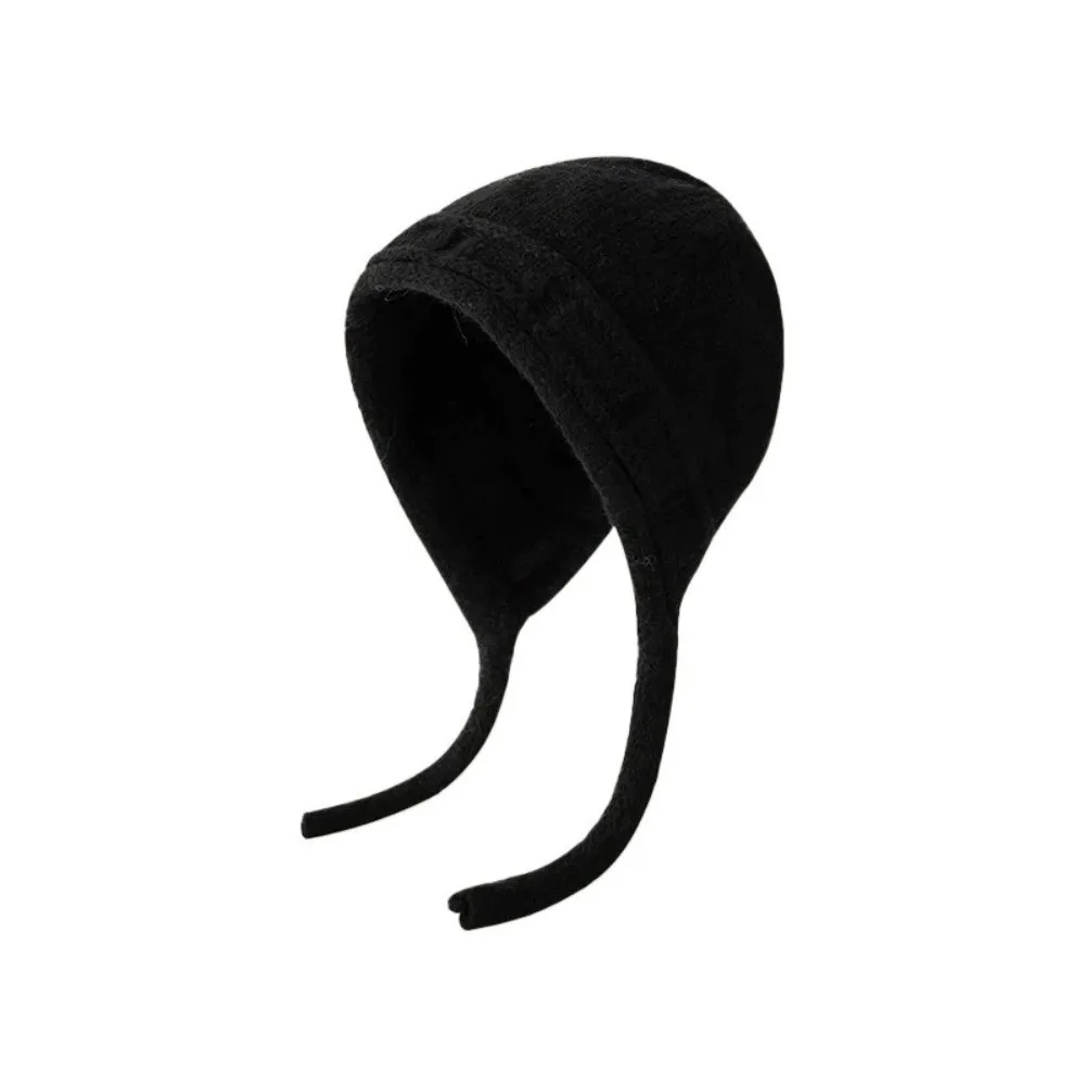 

Stylish Warm Strap Knit Hat Soft Thick Beanie Hat Classic Binding Knitted Knit Cap Snow Outdoor