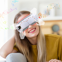 Smart Electric Eye Massager Air Pressure Hot Compress Vibration Massage Glasses Foldable Bluetooth Music Eyes Massage Gift