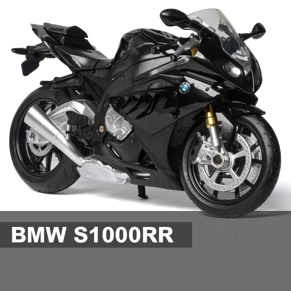 1:12 BMW S1000RR Die Cast Motorcycle Model Toy Vehicle Collection Autobike Shork-Absorber Off Road Autocycle Toys Car