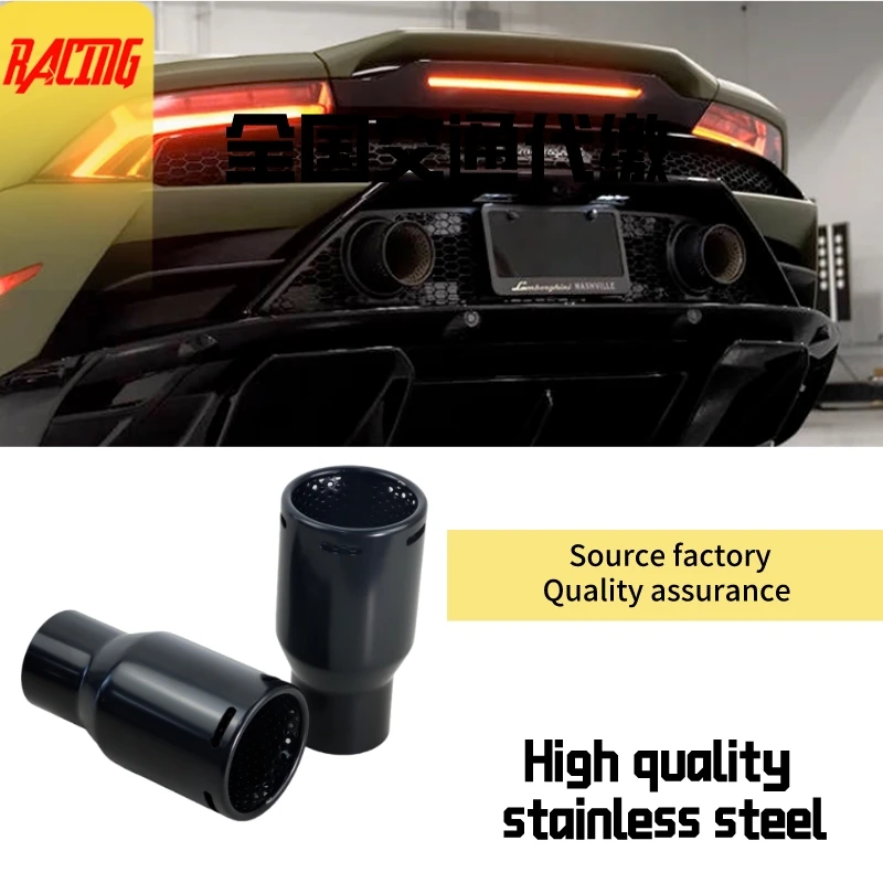 

New style Universal Stainless Steel Muffler Tips Car Exhaust Pipe Decoration Accsesories Black tailpipe