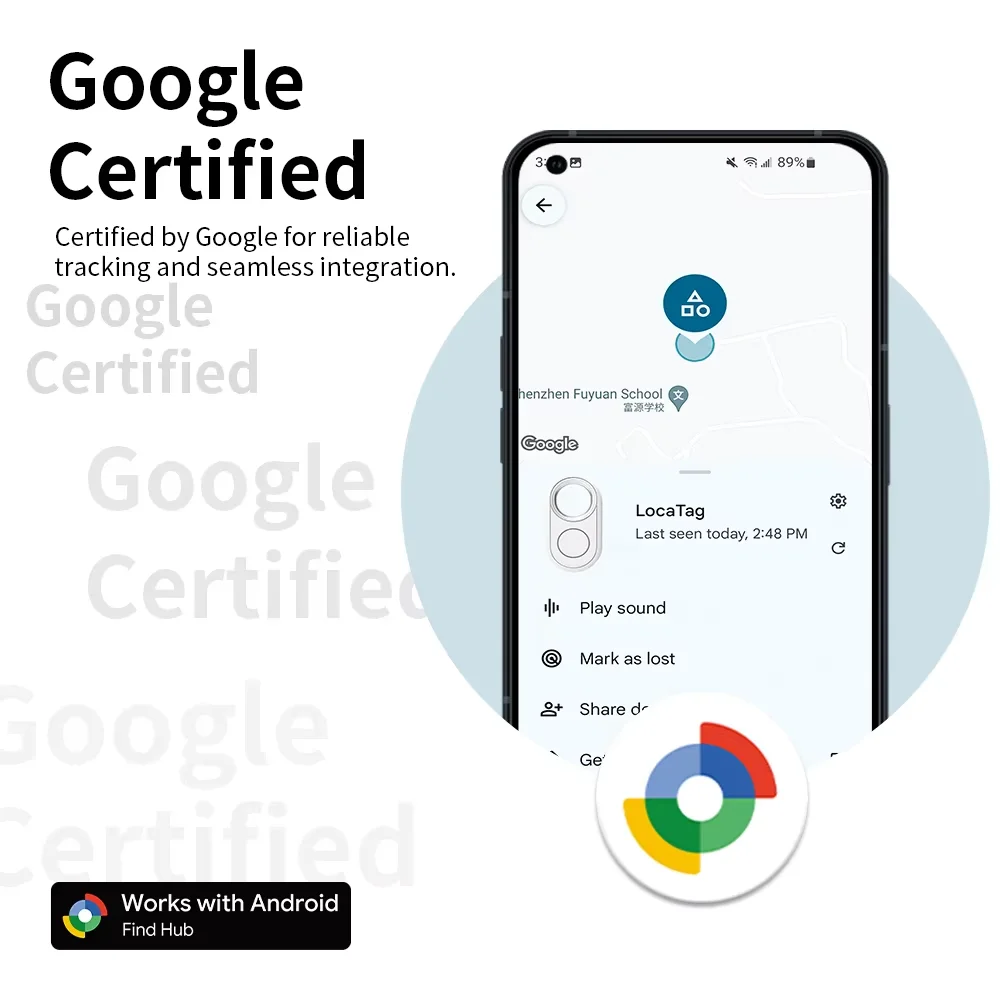 Echter Android-Tracker, tragbares Anti-Verlust-Gerät, funktioniert mit Google's Find Hub App, Schlüsselfinder, Smart Tag für Pixel Motorola GMS – Detail 6
