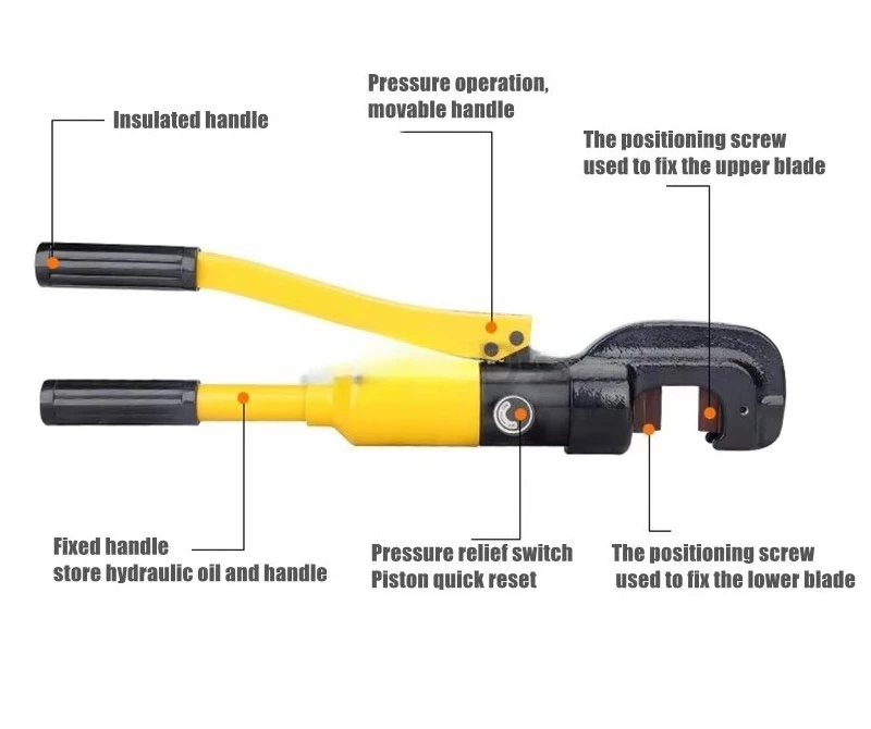 مقص قضيب فولاذي هيدروليكي يدوي 4-22 مم قاطع قضيب فولاذي يدوي Sc-22