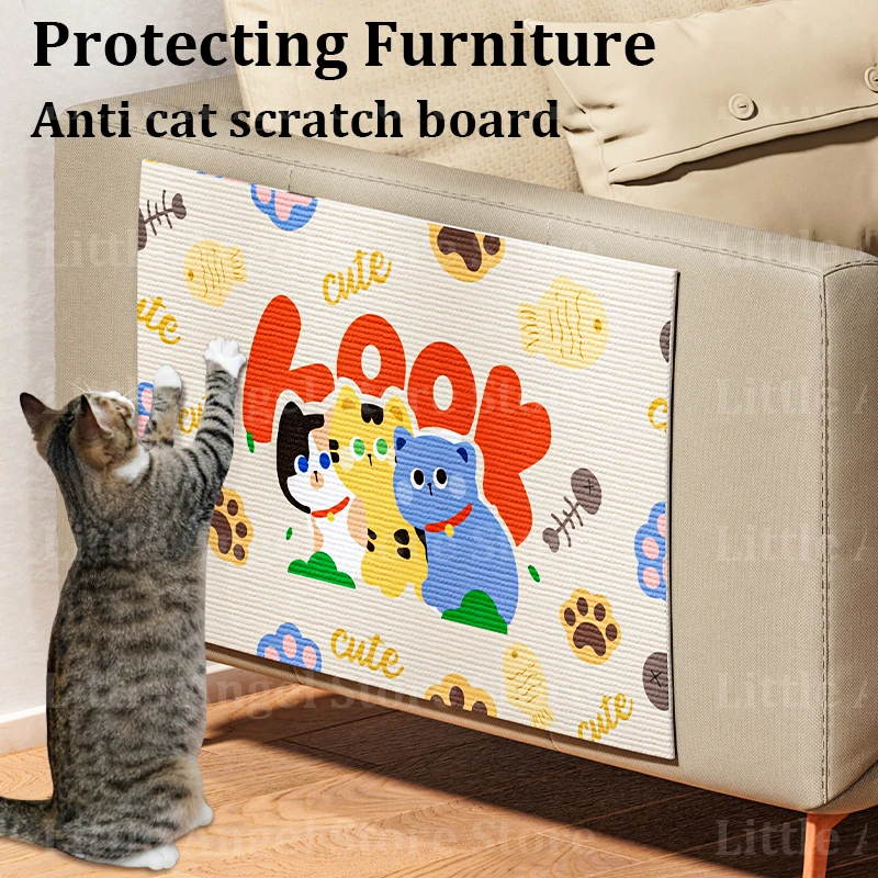 Katze Kratz matte Wand Sofa Schutz Katze Kratz brett Pad selbst klebende Katzen pfoten schärfen Matte Massage Teppich Möbels chutz
