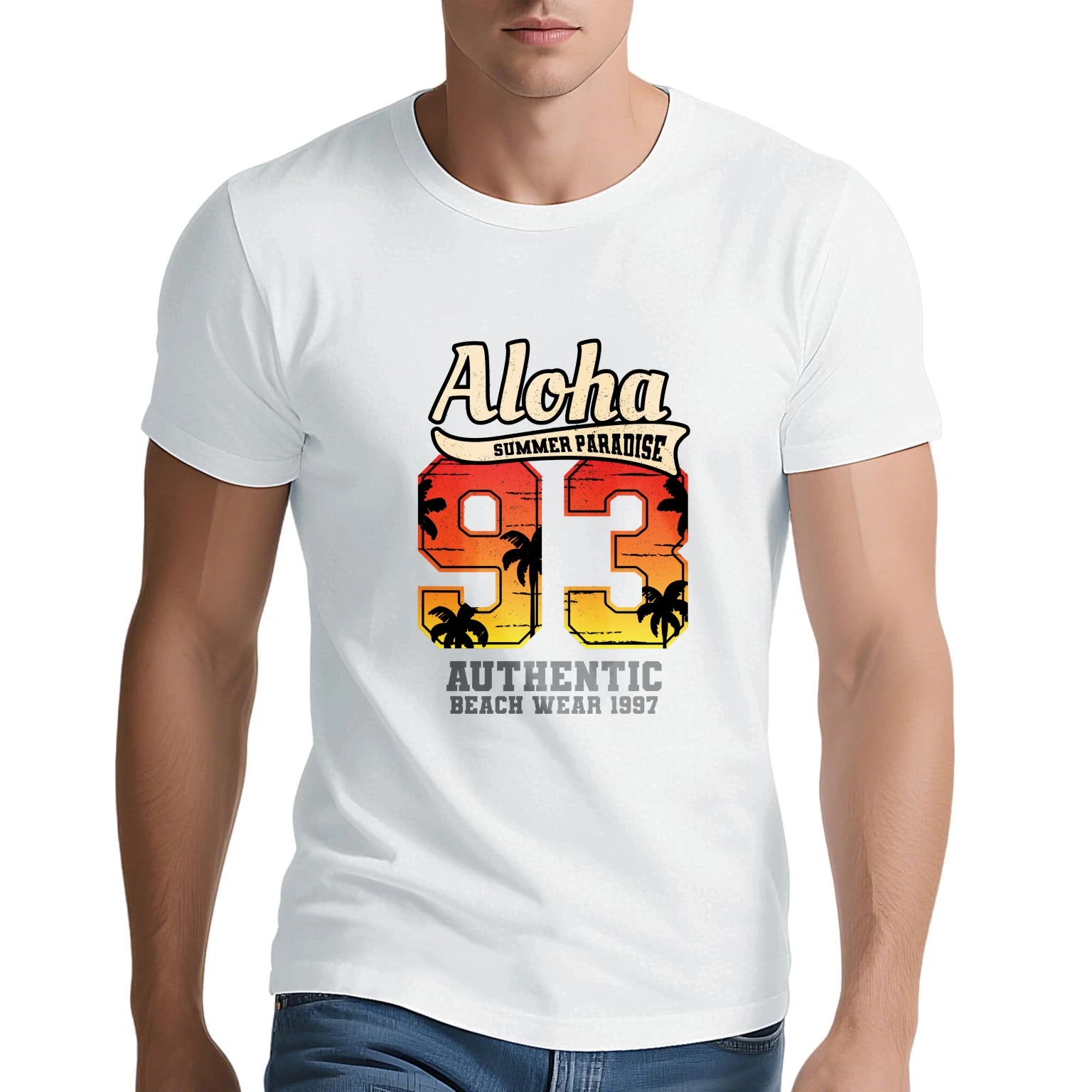 Men's t-shirts 2025 New Men's clothing Summer Men's clothing Basic sports Printed Breathable Solid color Running top Y2k tops