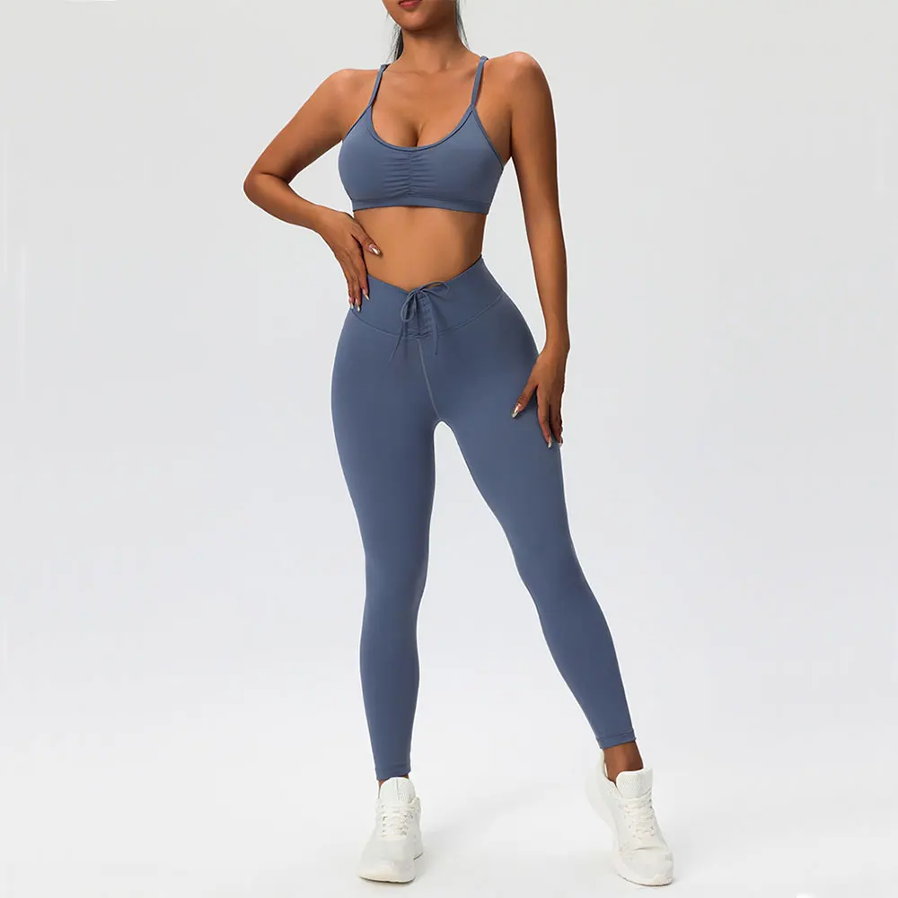 Roupas femininas treino agasalho 2 peças conjunto de yoga treino roupas esportivas ginásio cintura alta leggings sutiã de fitness ternos esportivos