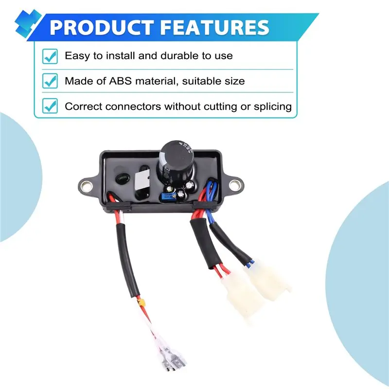 ABUN-AVR 8-Wire For 4KW 5KW For Champion CPE 46539 46561 45670 Wireless Remote Start Generator 30060-YHB0210-0000
