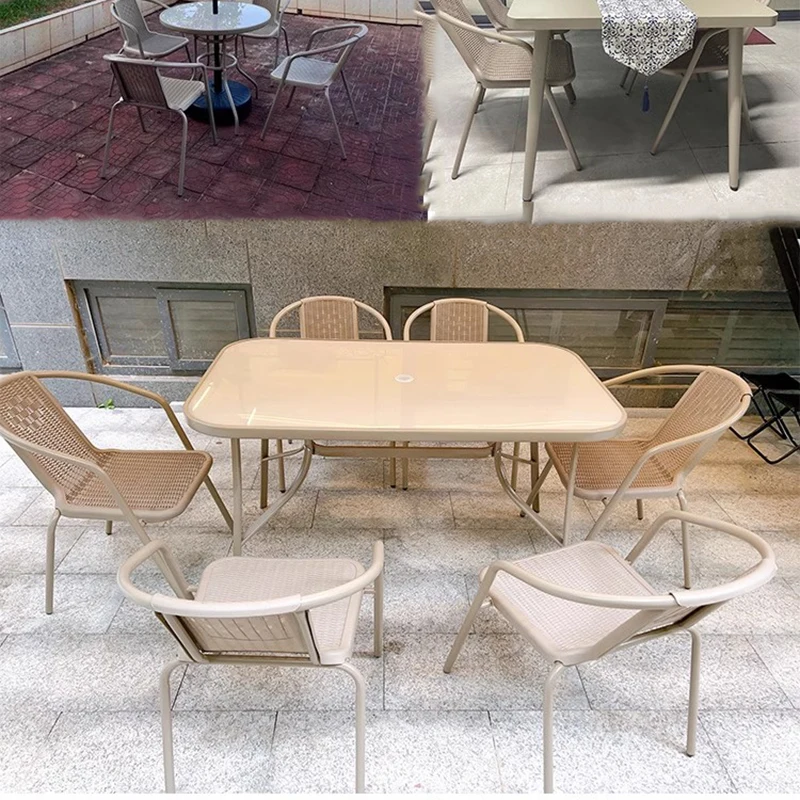 Garden Balcony Outdoor Tables Lounge Minimalist Luxury Modern Outdoor Tables Armchair Backyard Arredo Giardino Home Furniture