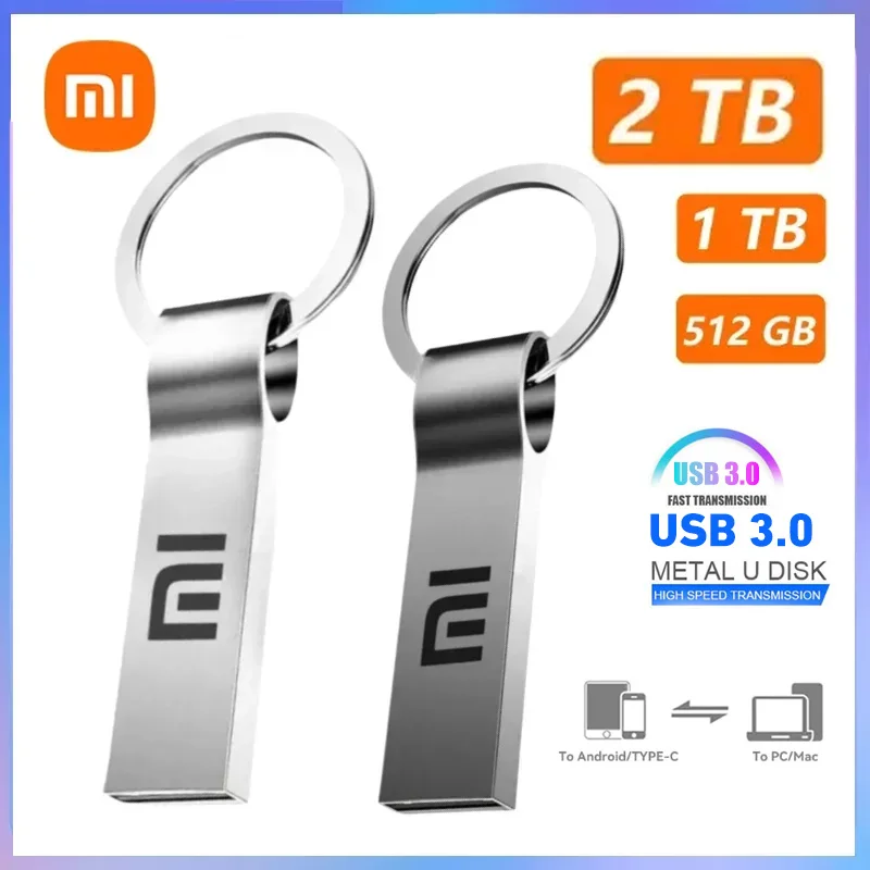 

Металлические флэш-накопители Xiaomi Usb 3,0, высокоскоростной флеш-накопитель, оригинальный Usb-накопитель, портативный SSD-накопитель, Usb флэш-диск, адаптер