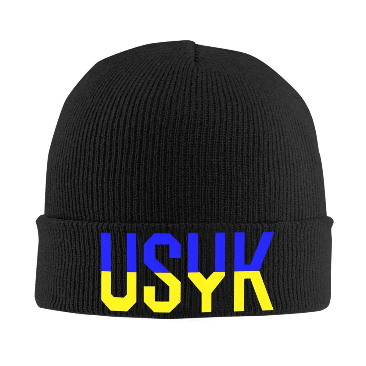 USYK LOGO Bonnet Hats Skullies Beanies Men Women Funny Elastic Beanie Hats Autumn Kpop Graphic Cap